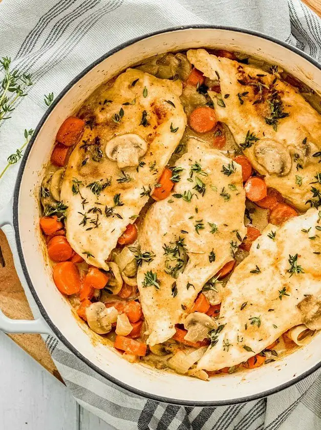 Dutch Oven Chicken Breast and Vegetables