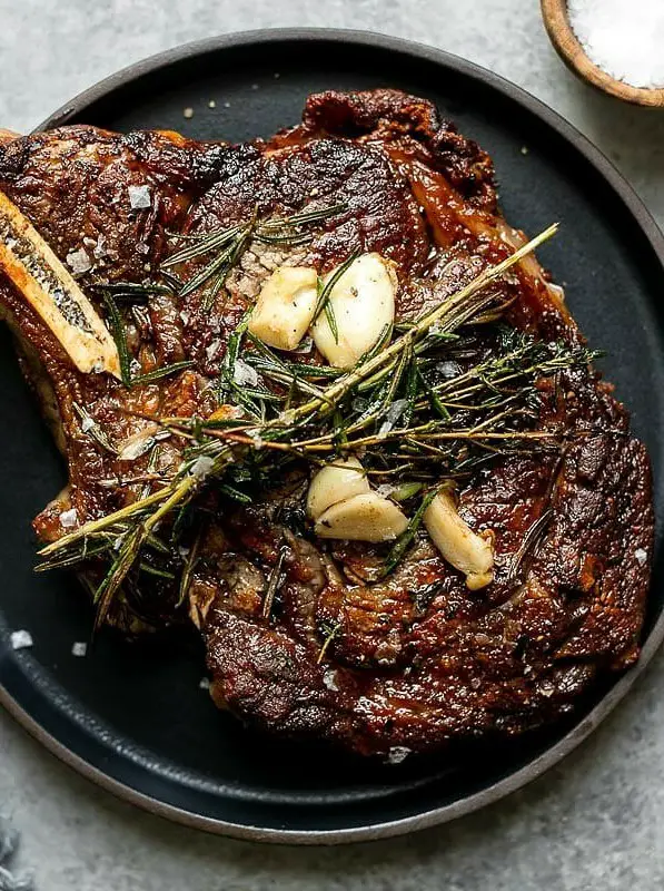 Herb Butter Basted Cast Iron Steak