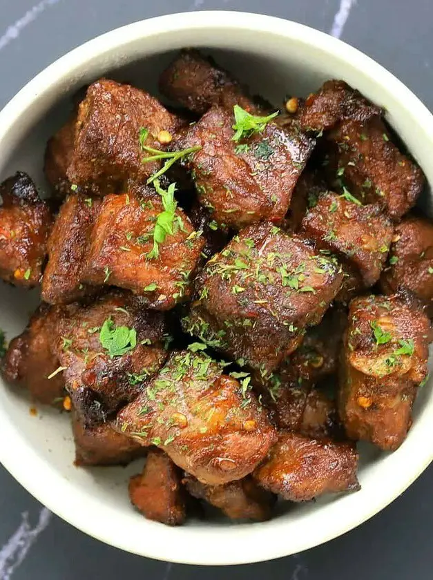 Keto Air Fryer Steak Bites