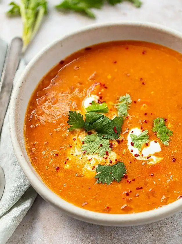 Thai Coconut Red Lentil Soup