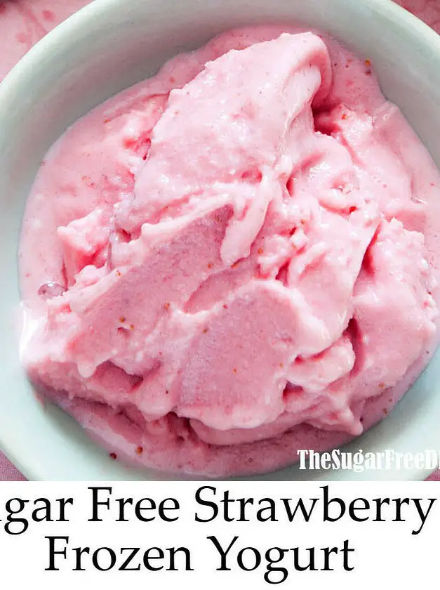 Sugar Free Strawberry Frozen Yogurt