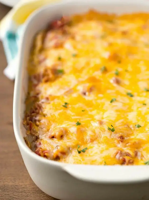 Overnight Mexican Breakfast Casserole