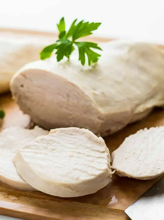 Perfectly Poached Chicken Breasts