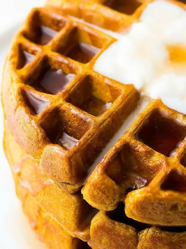 Vegan Pumpkin Waffles