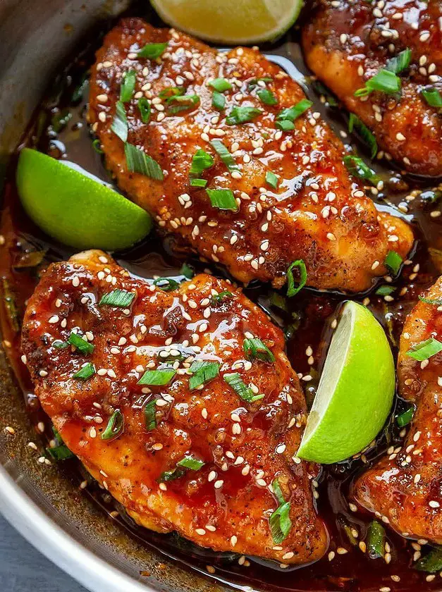 Honey Sriracha Chicken Breasts