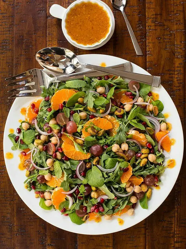 Fall Salad with Pumpkin Maple Vinaigrette