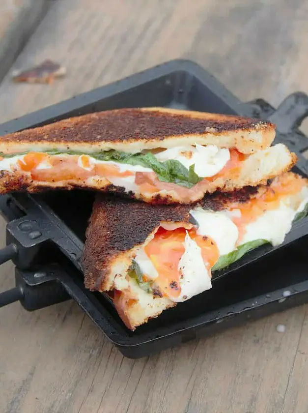 Pie Iron Caprese Sandwich