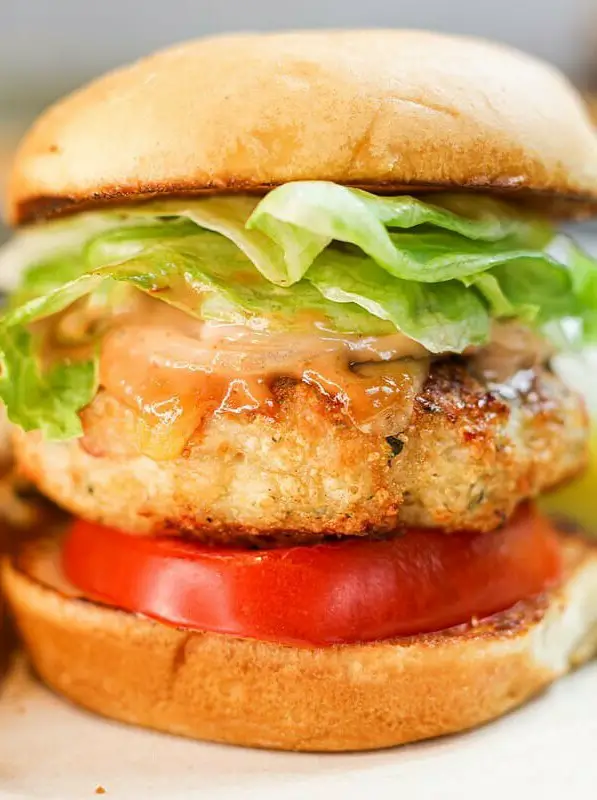 Juicy Ground Chicken Burger