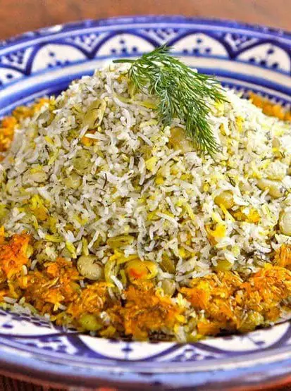 Persian Dill and Lima Bean Rice – Baghali Polo