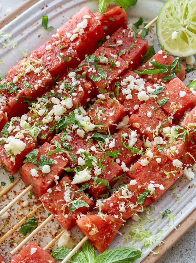 Watermelon Tajin Skewers