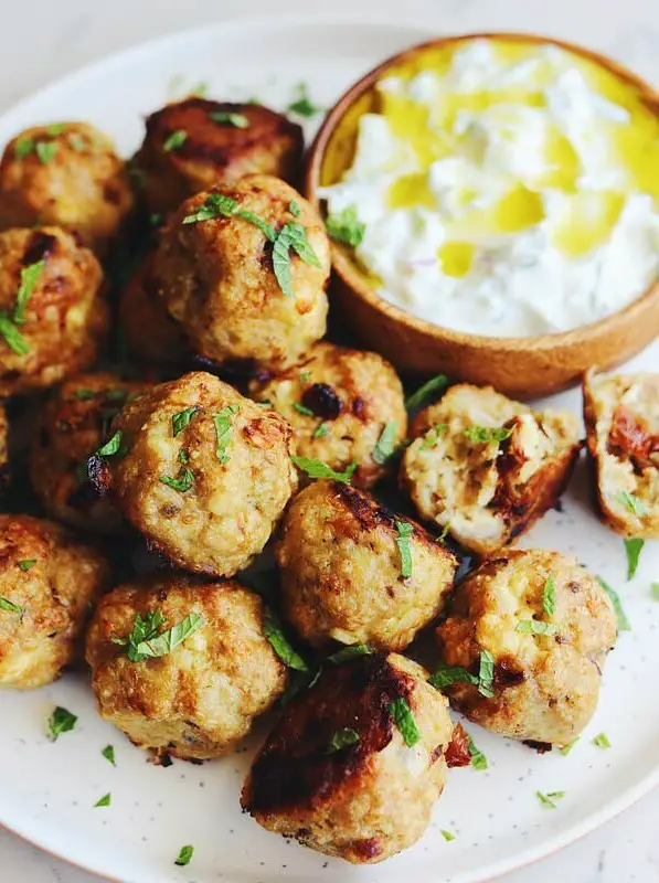 Mediterranean Chicken Meatballs