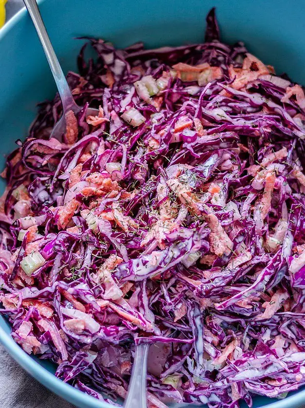 Red Cabbage Coleslaw