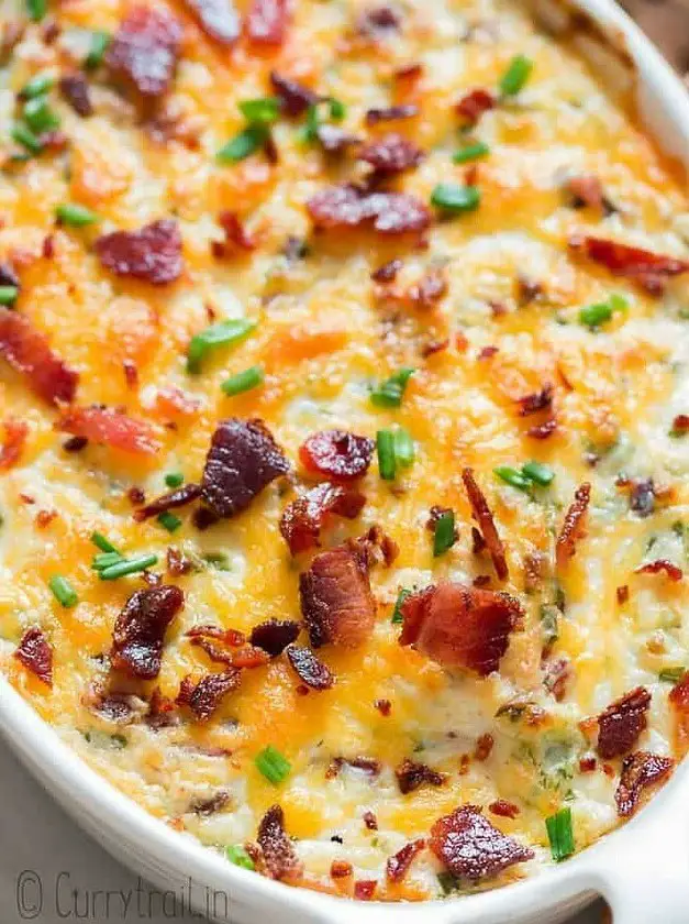 Cream Cheese Dip with Bacon and Cheddar