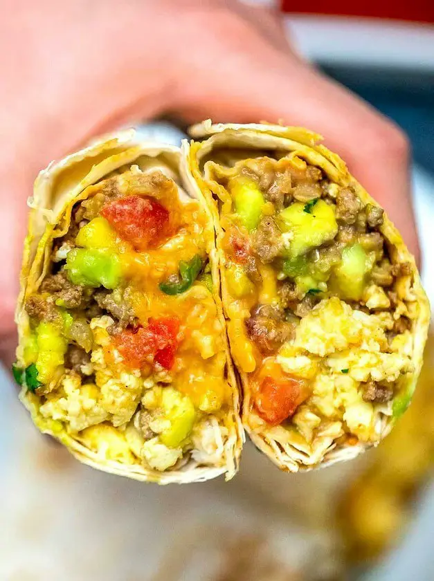 Mexican Taco Breakfast Burrito