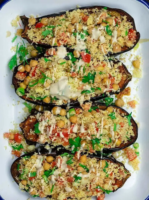 Mediterranean Stuffed Eggplant