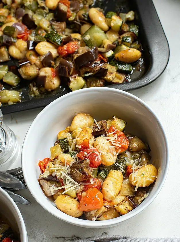 Sheet Pan Oven Baked Gnocchi with Roasted Vegetables