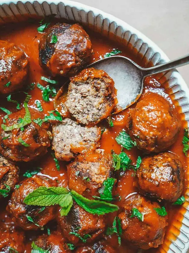 Vegan BBQ Black Bean Meatballs