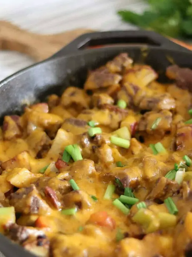 Cast Iron Skillet Steak Melt