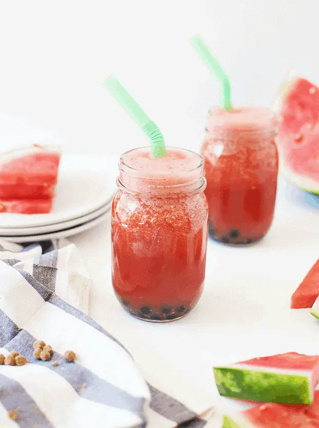 Watermelon Boba Slushie