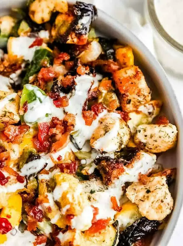 Keto Chicken Bacon Ranch Bowl