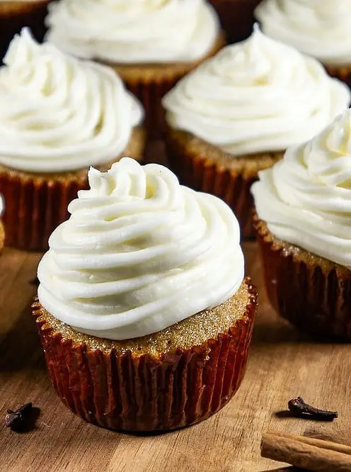 Spice Cupcakes with Cream Cheese Frosting