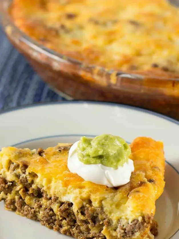 Crustless Low Carb Taco Pie