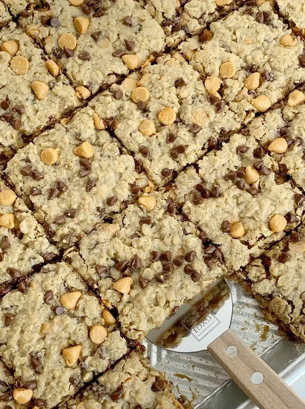 Chewy Butterscotch Peanut Butter Cookie Bars