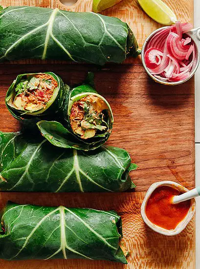 Vegan Collard Green Burritos