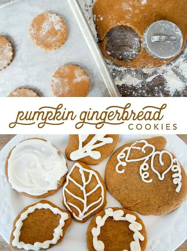 Spiced Pumpkin Gingerbread Cookies