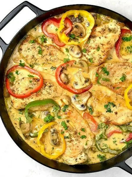 Easy Creamy Chicken Skillet