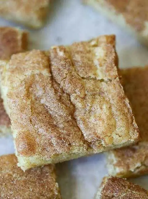 Homemade Snickerdoodle Cookie Bars