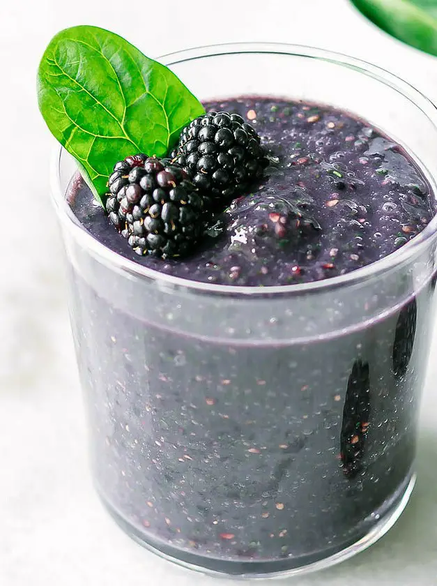 Blackberry Spinach Smoothie