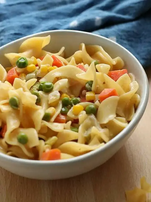 Creamy Veggies and Noodles