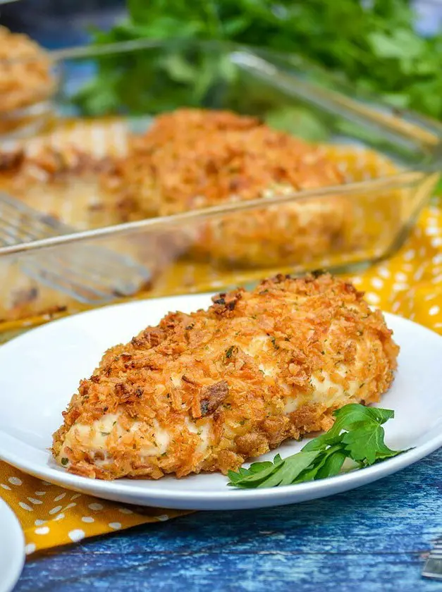 Onion Crusted Herbed Chicken Breasts