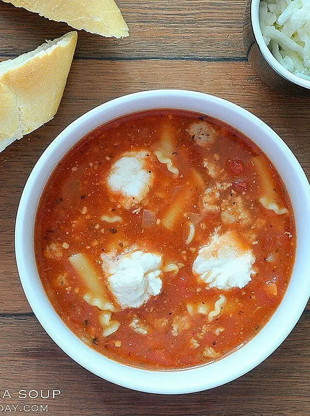 Turkey Lasagna Soup