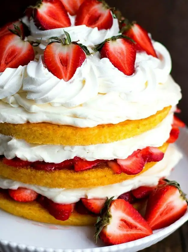 Strawberry Shortcake Layer Cake