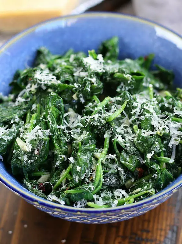 Italian Sautéed Baby Spinach