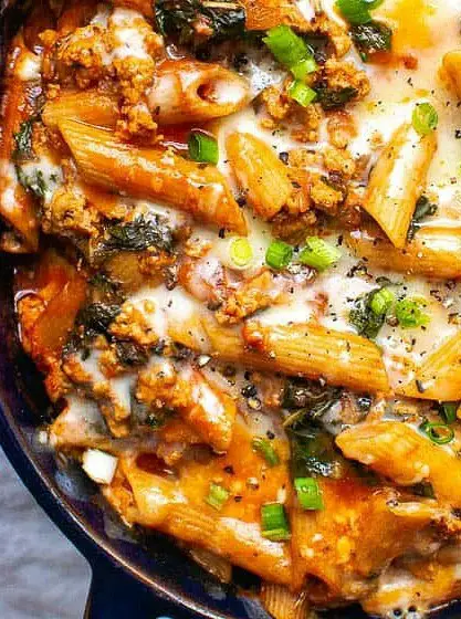 Ground Turkey Pasta Bake