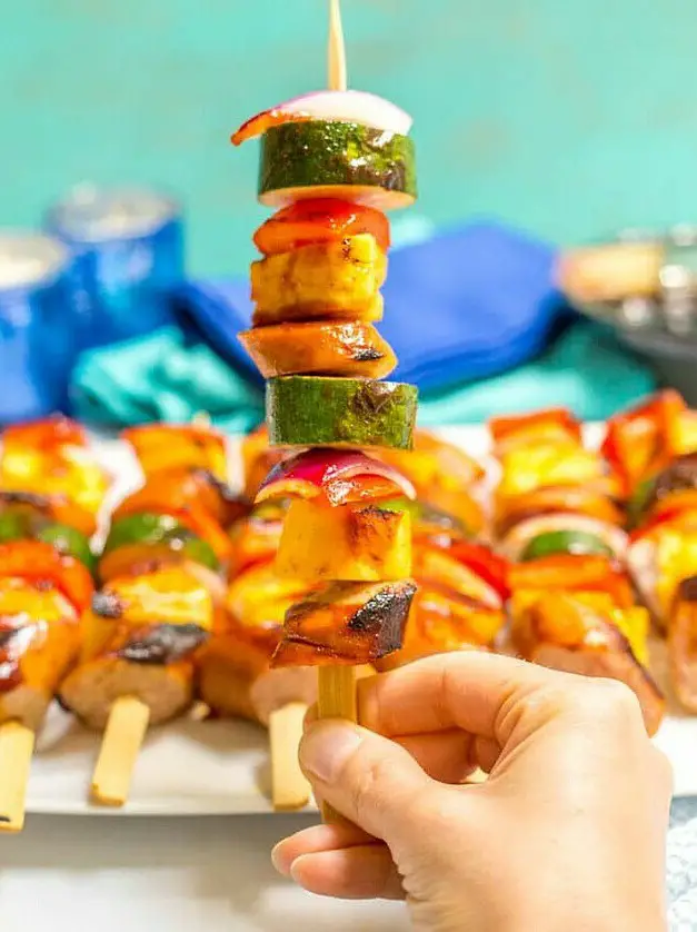 Sausage Pineapple Kabobs