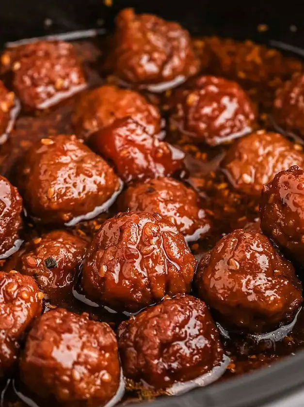 Crockpot Teriyaki Meatballs