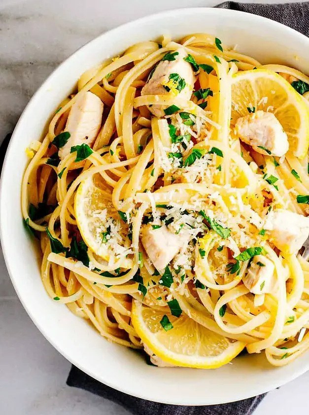 Lemon Garlic Chicken Pasta