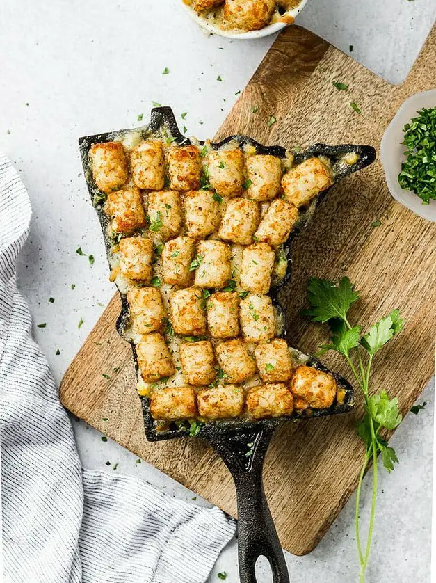 Vegetarian Tater Tot Hotdish