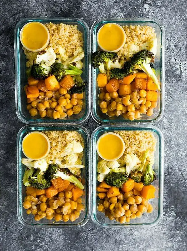 Vegan Roasted Vegetable Meal Prep