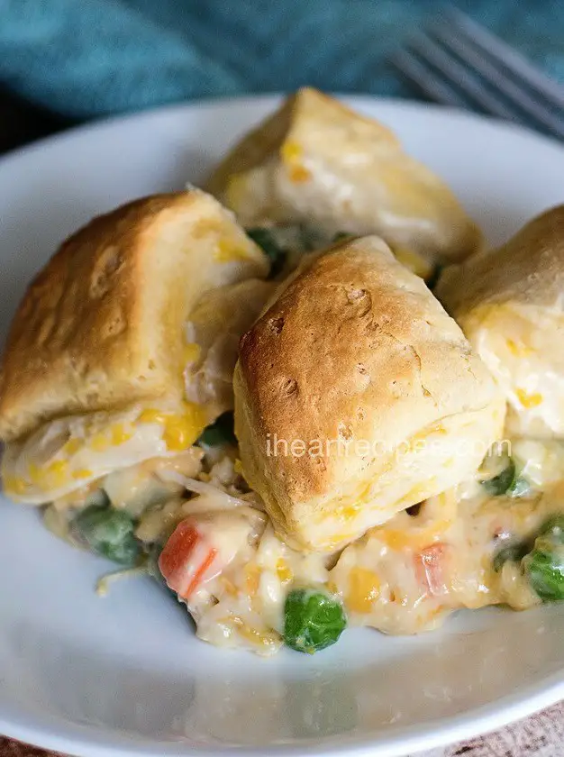 Chicken Pot Pie with Biscuits