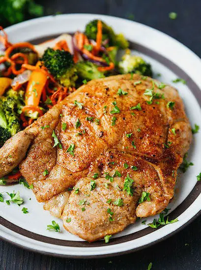 Oven Baked Bone-In Pork Chops