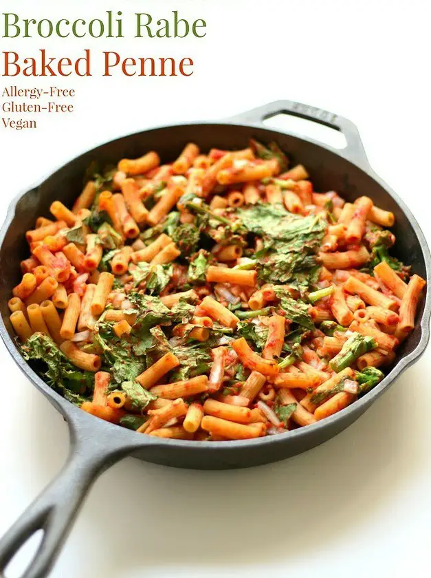 Sweet Tomato & Broccoli Rabe Baked Penne