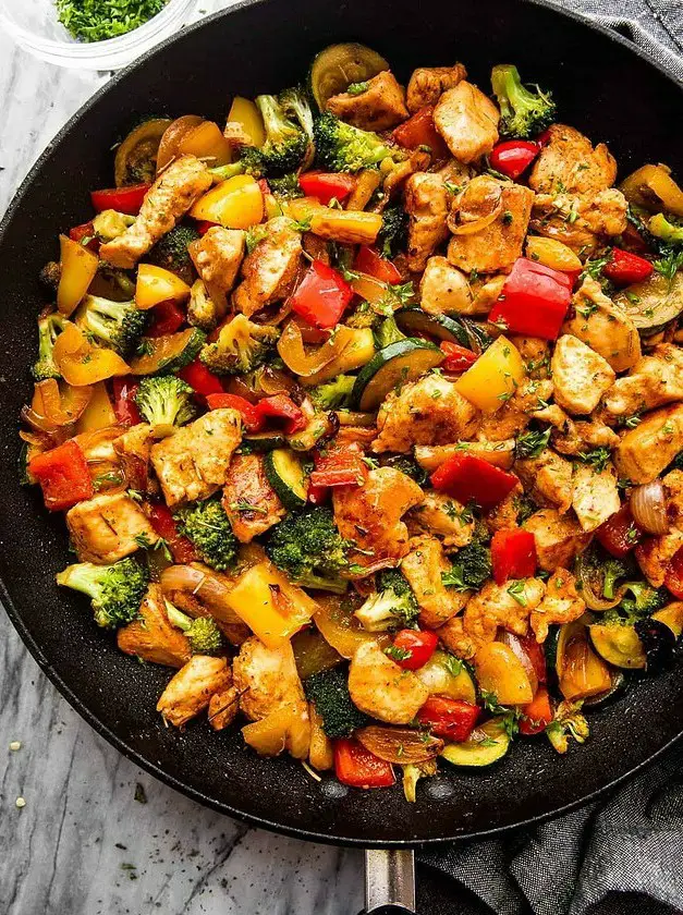 Chicken and Vegetables Skillet