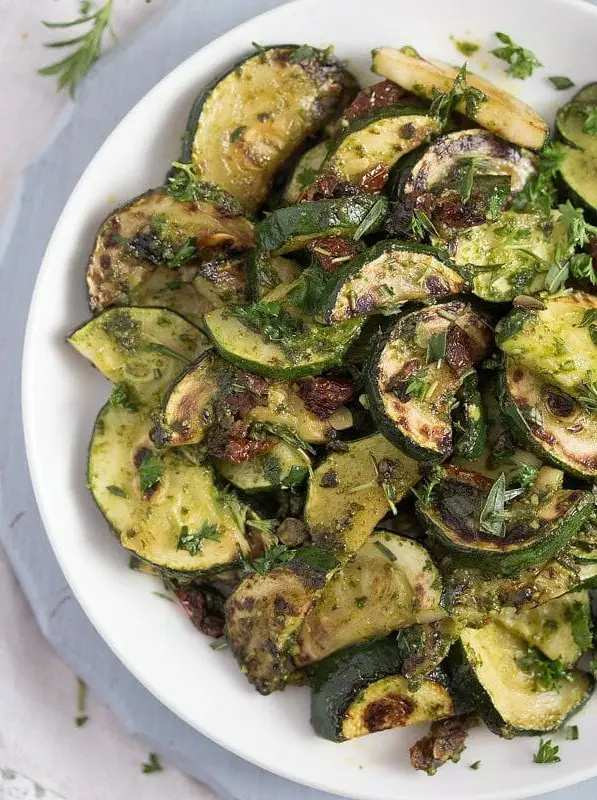 Zucchini with Pesto