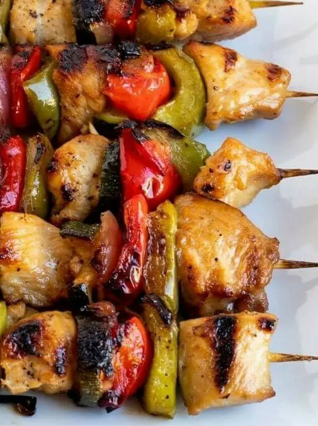 Chicken Kabobs with Vegetables