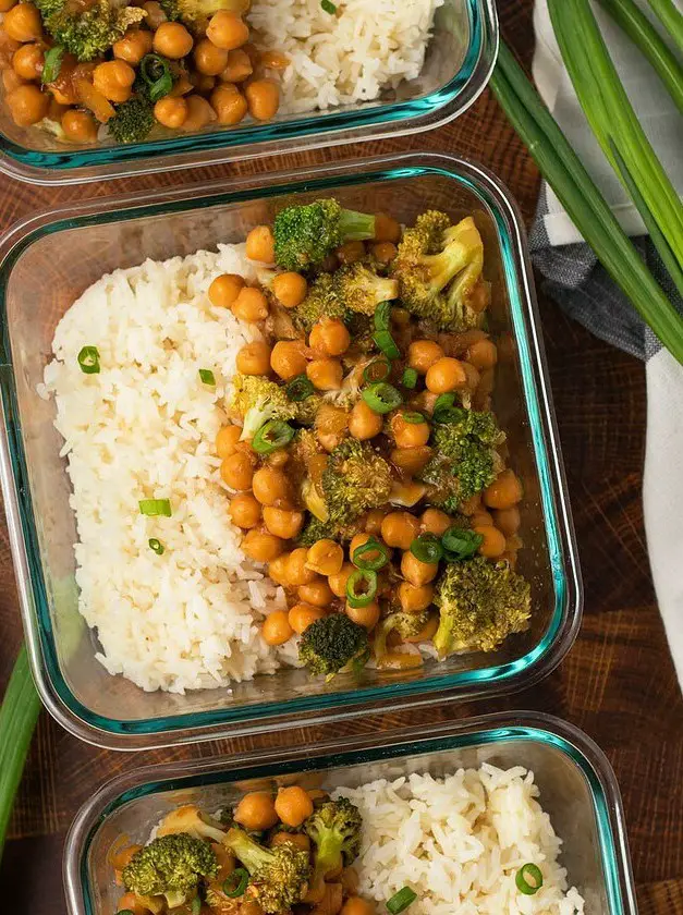 Vegan Chickpea Teriyaki Meal Prep Bowls